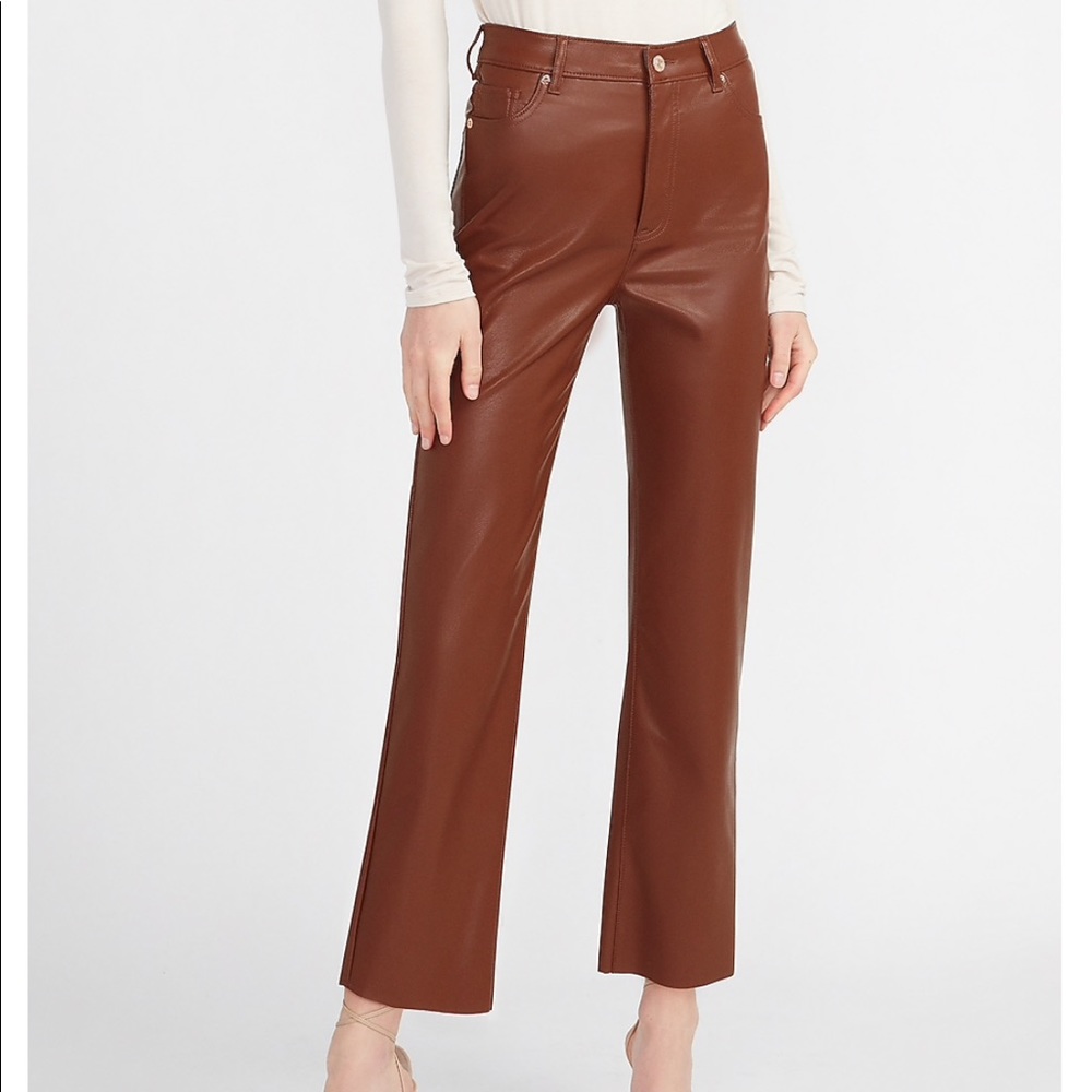 Express High Waisted Cropped Straight Pant